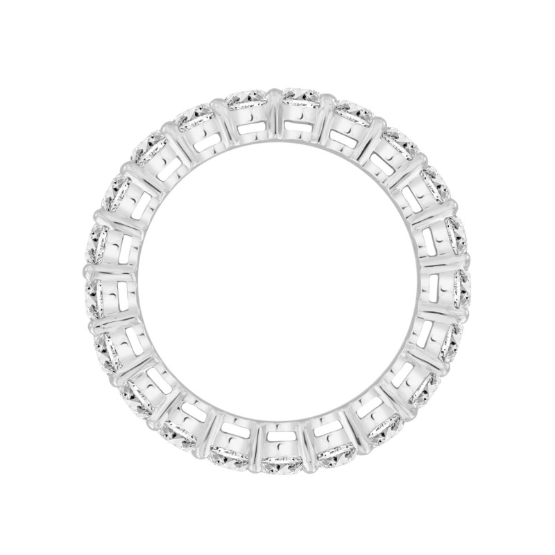 LADIES ETERNITY BAND 3 1/6CT ROUND DIAMOND 14K WHITE GOLD