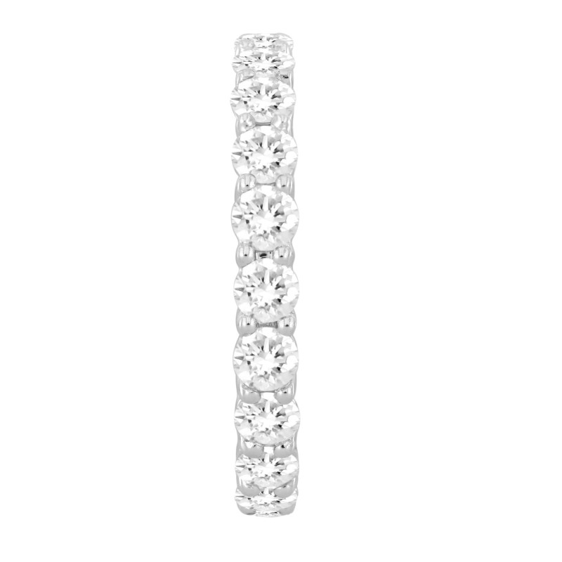 LADIES ETERNITY BAND 3 1/6CT ROUND DIAMOND 14K WHITE GOLD