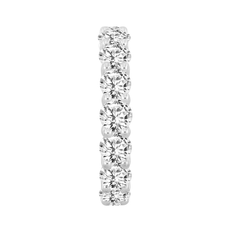 LADIES ETERNITY BAND 5 1/2CT ROUND DIAMOND 14K WHITE GOLD