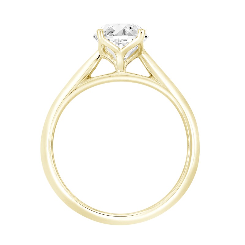 LADIES RING 2CT OVAL DIAMOND 14K YELLOW GOLD