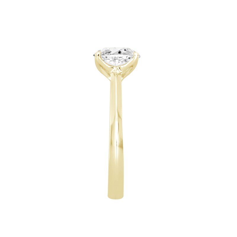 LADIES RING 2CT ROUND DIAMOND 14K YELLOW GOLD