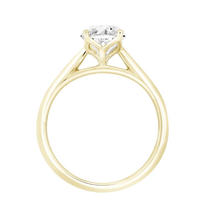 LADIES RING 3CT OVAL DIAMOND 14K YELLOW GOLD