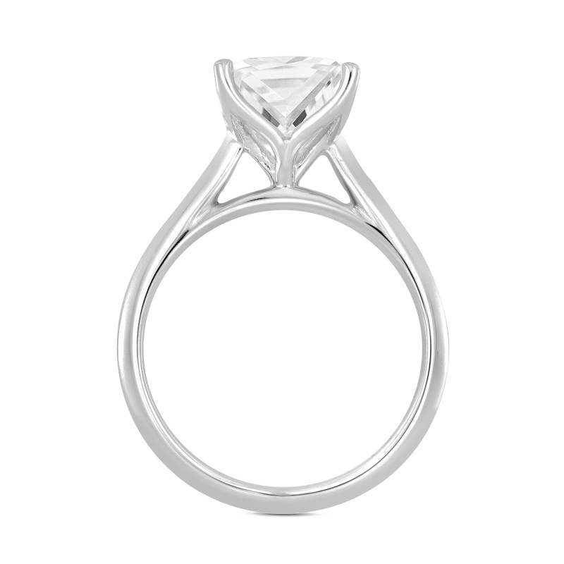 LADIES RING 1/2CT PRINCESS DIAMOND 14K WHITE GOLD