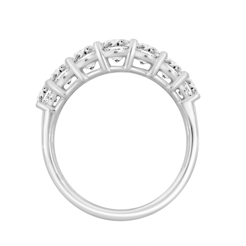 LADIES BAND 1 1/4CT ROUND DIAMOND 14K WHITE GOLD