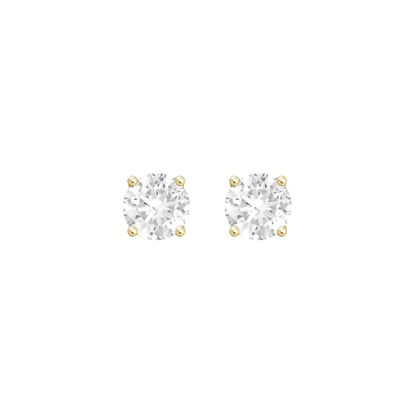 14K YELLOW GOLD 4CT ROUND DIAMOND LADIES SOLITAIRE...