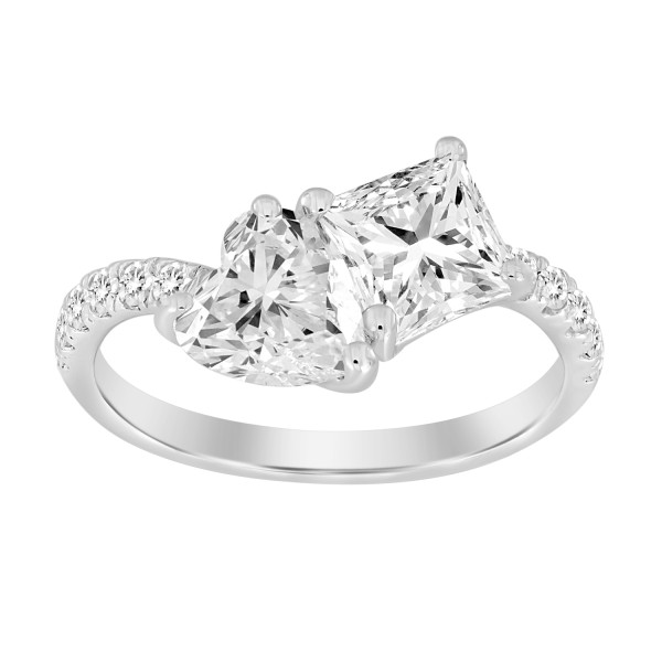 LADIES RING 2 1/4CT ROUND/HEART/PRINCESS DIAMOND 1...