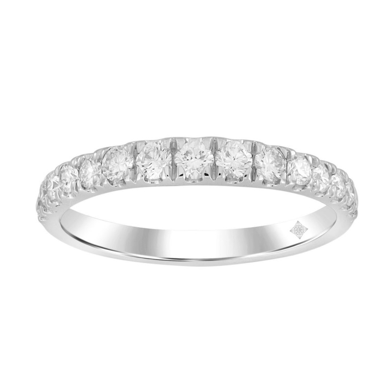 14K WHITE GOLD 2 1/2CT ROUND DIAMOND LADIES RING (CENTER STONE ROUND DIAMOND 2CT )