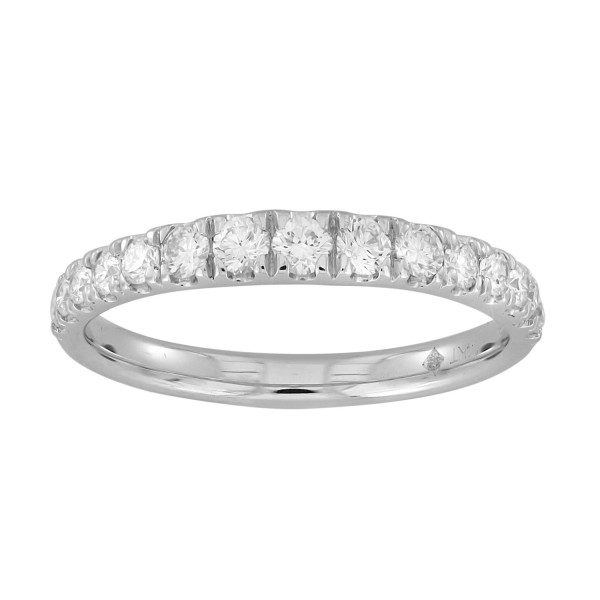 14K WHITE GOLD 1/2CT ROUND DIAMOND LADIES BAND...