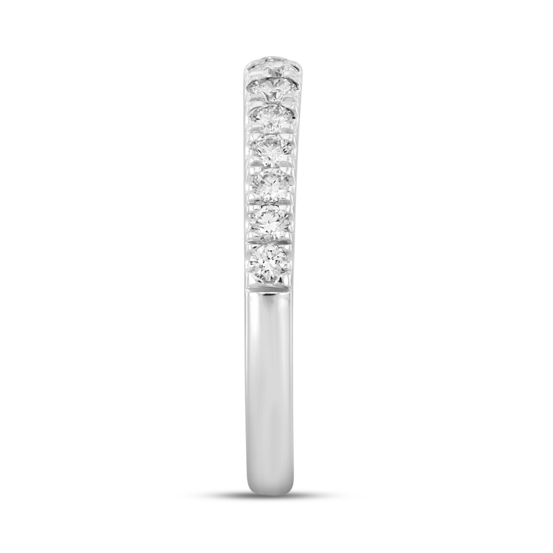 14K WHITE GOLD 1/2CT ROUND DIAMOND LADIES BAND