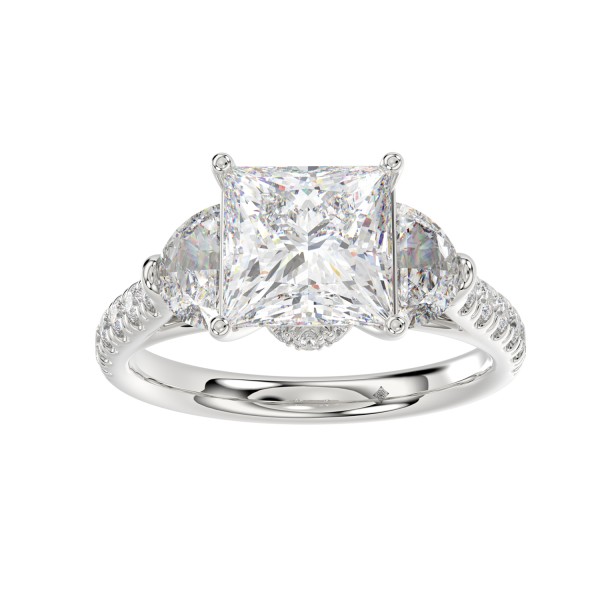 LADIES RING 3CT ROUND/PRINCESS/HALF MOON DIAMOND 1...