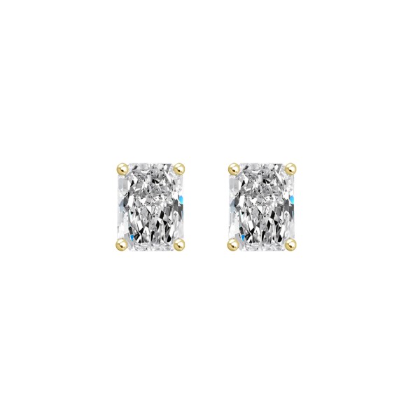 14K YELLOW GOLD 4CT RADIANT DIAMOND LADIES SOLITAI...