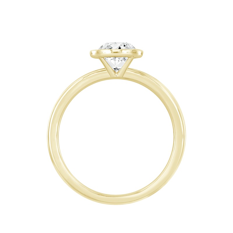 LADIES RING 2CT ROUND DIAMOND 14K YELLOW GOLD (CENTER STONE ROUND DIAMOND 2CT )