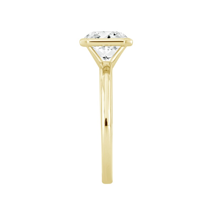 LADIES RING 2CT ROUND DIAMOND 14K YELLOW GOLD (CENTER STONE ROUND DIAMOND 2CT )