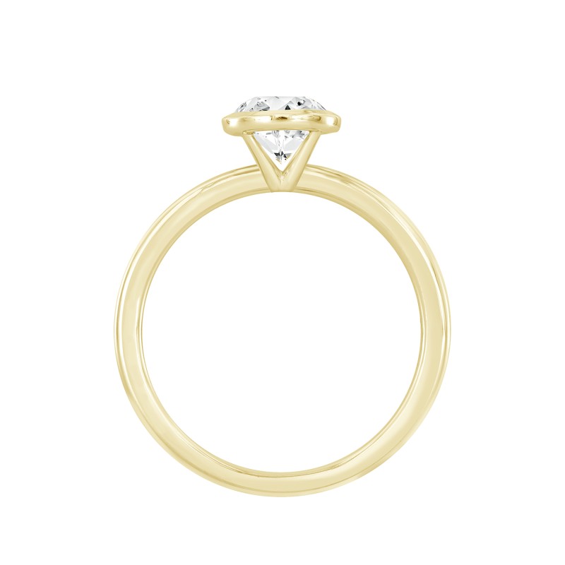 LADIES RING 2CT OVAL DIAMOND 14K YELLOW GOLD (CENTER STONE OVAL DIAMOND 2CT )