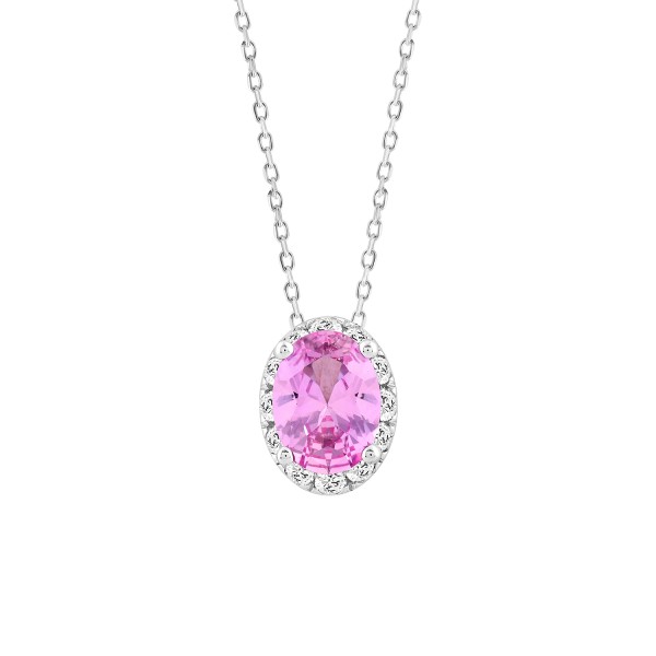 LADIES PENDANT 1 1/4CT ROUND/OVAL DIAMOND 14K WHIT...