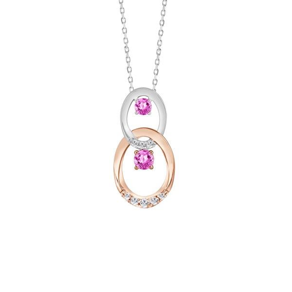 LADIES PENDANT 1/3CT ROUND DIAMOND 14K WHITE GOLD ...